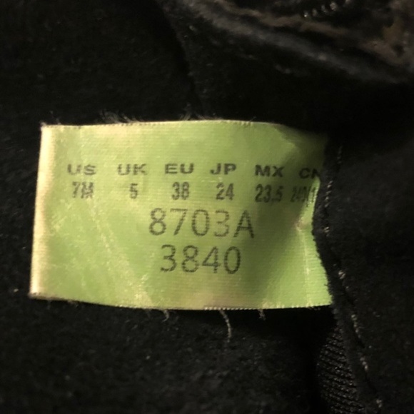 TIMBERLAND Authentics Fold Down Roll Top Black Lug Sole Chunky Combat Boot 7M - Picture 9 of 15